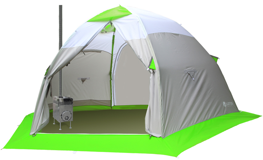 Мобильная палатка на санях для зимней рыбалки: технические характеристики и особенности