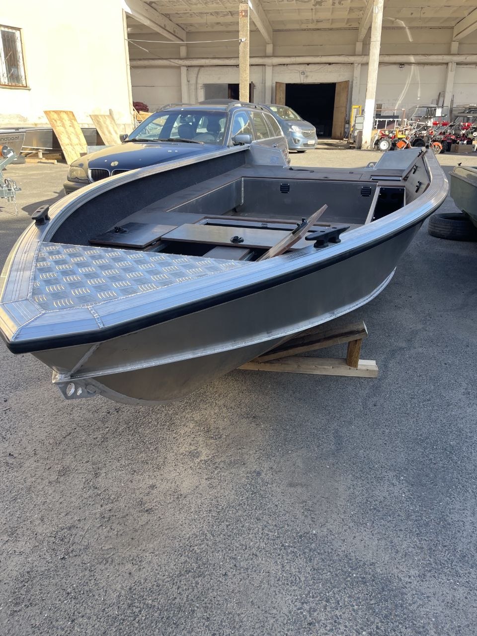 Алюминиевая лодка Windboat 4.5 EvoFish (высота транца L)
