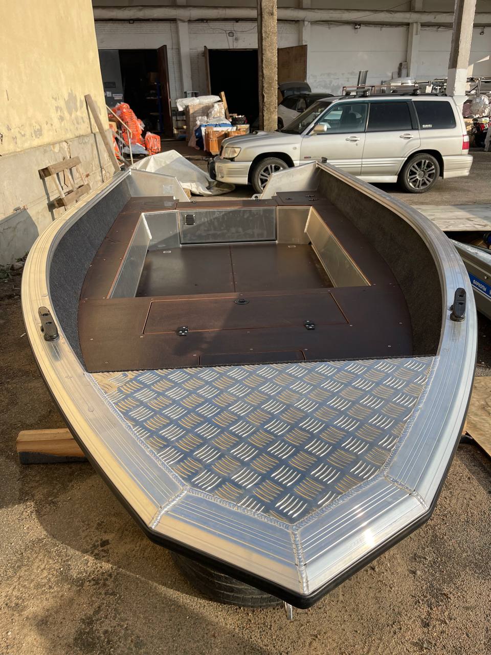 Алюминиевая лодка Windboat 4.2 Evo (высота транца L)
