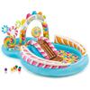 57149 Игровой центр Intex Территория сладостей, 295 х 191 х 130 см, с разбрызбрызгивателем, горкой и игрушками, до 81кг, фото 