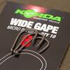 Крючок KORDA Wide Gape №8, Размер: №8, фото 