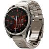 Умные часы Garmin Fenix 8 Amoled Sapphire 47 mm vented titanium bracelet, фото 