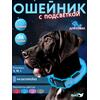 Ошейник с подсветкой для собаки, размер M, синий, фото 