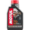 Масло Motul 710 2T моторное, 100% синтетическое для двухтактных двигателей мотоциклов, 1 литр, фото 