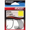 Крючок OWNER J - Light Worm Hook BC №1 6шт, фото 