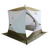 Палатка зимняя куб СЛЕДОПЫТ Premium 1.8x1.8 м, 3-х местная, 3 слоя, цв. белый/олива