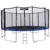 Батут Atlas Sport 490 см (16ft) BASIC с лестницей BLUE, Цвет: синий, Диаметр батута: 490 см (16 ft), фото 