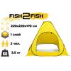 Зимняя палатка Fish2Fish автоматическая (дно на молнии) 220х220х170 см, фото 