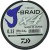 Леска плетеная DAIWA "J-Braid X4" 0,33мм 135 (зеленая), фото 