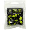 Lion Baits Бойлы плавающие двухцветные (Pop-Up) для Zig-Rig желто-черные 12 мм, 9 шт., Цвет: Желтый/Черный, Вкус: без вкуса, Диаметр (мм): 12, Серия: Pop-up, фото 