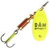Блесна вращающаяся DAM FZ Fluo Spinner #3 6g S Yellow, фото 