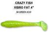 Мягкая приманка CRAZY FISH Vibro fat 4" 14-100-54-6, фото 
