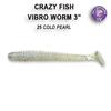 Мягкая приманка CRAZY FISH Vibro worm 3" 11-75-25-6, фото 