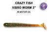 Мягкая приманка CRAZY FISH Vibro worm 3" 11-75-10-6, фото 
