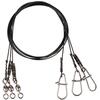 Поводки SAVAGE GEAR Black7 Trace 50cm 0.60mm 25kg Ball bearing Swivel, фото 