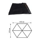 Пол для палатки Tramp Mosquito съёмный (370*430см, чёрный), фото 