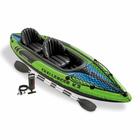 68306 Надувная лодка Intex Challenger К2, 351 х 76 х 38 см, алюминиевые вёсла 213 см, ручной насос, до 160 кг, фото 