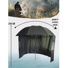 Рыболовный зонт WAHOO с шалью на 6 секторов с двумя окошками (спица 4.2мм), фото , изображение 3