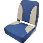 Кресло мягкое с поворотным механизмом для лодок ПВХ Патриот сине-бежевый, фото 