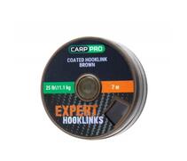 Поводковый в оболочке CARP PRO 25LB 7M коричневый, фото 