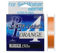 Плетеный шнур Yamatoyo PE Light Game Orange, #0.25, 150 м, оранжевый, фото 