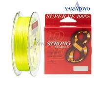 Плетеный шнур Yamatoyo Super PE Strong 8 Braided х8, #0.8, 200 м, желтый, фото 