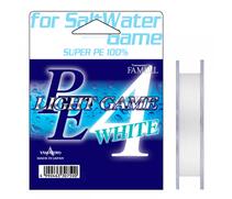 Плетеный шнур Yamatoyo PE Light Game White, #0.5, 150 м, белый, фото 