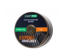 Поводковый в оболочке CARP PRO 15LB 7M коричневый, Цвет: коричневый, фото 