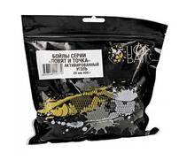 LION BAITS Бойлы 20мм "Активированный уголь" 400гр (кальмар + смесь специй), Цвет: черный, Диаметр (мм): 20, фото 