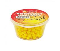 Lion Baits Пенопласт рыболовный "Кукуруза" (желтый) 4-7мм 50мл, фото 