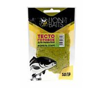 Lion Baits Тесто готовое для рыбалки "Форель (Сыр)" 50гр, фото 