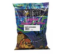 Lion Baits Прикормка Ловит и точка "Карп клубника" 1кг, Цвет: красный, Вкус: клубника, фото 
