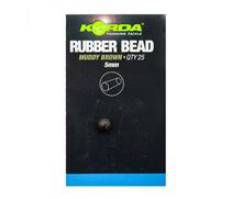 Бусина резиновая KORDA Rubber Bead Brown 5мм, Размер: 5 мм, фото 