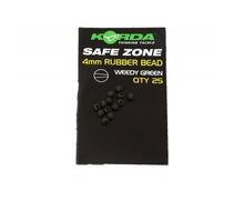 Бусина резиновая KORDA Rubber Bead Green 4мм, фото 