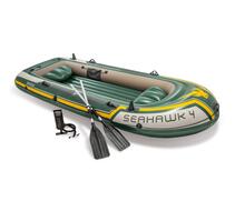 68351 Лодка Seahawk 4, 4 местная, 351 х 145 х 48 см, вёсла, насос, до 480 кг, фото 