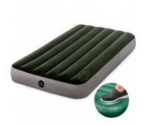 64760 Надувной матрас Intex Downy Airbed, 76х191х25см, со встроенным ножным насосом, фото 