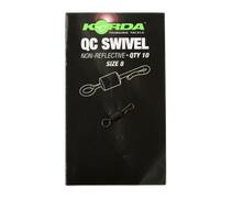 Вертлюг с кольцом и быстросъемом KORDA Kwick Change Swivel №8, фото 