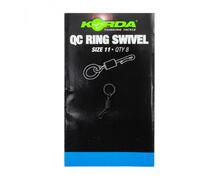 Вертлюг с кольцом и быстросъемом KORDA Kwick Change Swivel №11, фото 