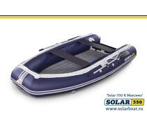 Лодка надувная моторная solar-350 к (максима) Синий, фото 