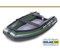 Лодка надувная моторная solar-350 к (максима) Зеленый, фото 