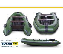 Лодка надувная моторная solar-330 к (оптима) Зеленый, фото 
