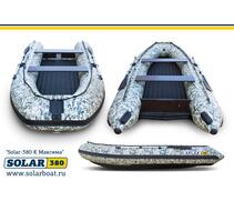 Лодка надувная моторная solar-380 к (максима) Пиксель, фото 