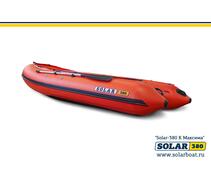 Лодка надувная моторная solar-380 к (максима) Оранжевый, фото 