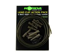 Набор безопасная клипса KORDA Lead Clip Action Pack Weed, Цвет: Weed, фото 
