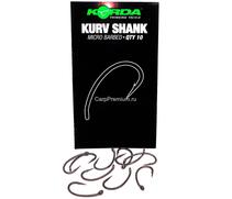 Крючок KORDA Kurv Shank №12, Размер: №12, фото 
