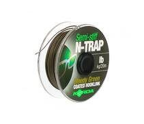 Поводковый материал KORDA N-Trap Semi-stiff 30lb Weedy Green, фото 