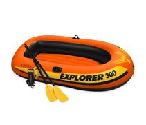58332 Лодка Explorer 300, 211 х 117 х 41 см, 3 местная, вёсла+насос, до 186 кг, фото 