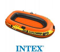 58357 Надувная лодка Intex Explorer Pro 200, 102 х 196 х 33 см, 2 местая, вёсла, насос, от 6 лет, до 120 кг, фото 