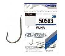 Крючок OWNER Funa brown №4 16шт, Размер: №4, Количество: 16 шт., фото 
