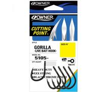 Крючок OWNER Cut Gorilla BC №3/0 5шт, Размер: №3/0, Количество: 5, фото 